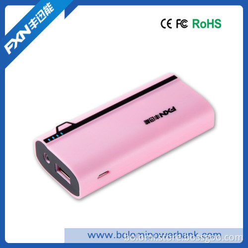 Manufacturer 18650 4000mAh Power Bank with led flash light